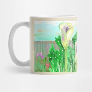 Calla Lilies in the Garden Mug